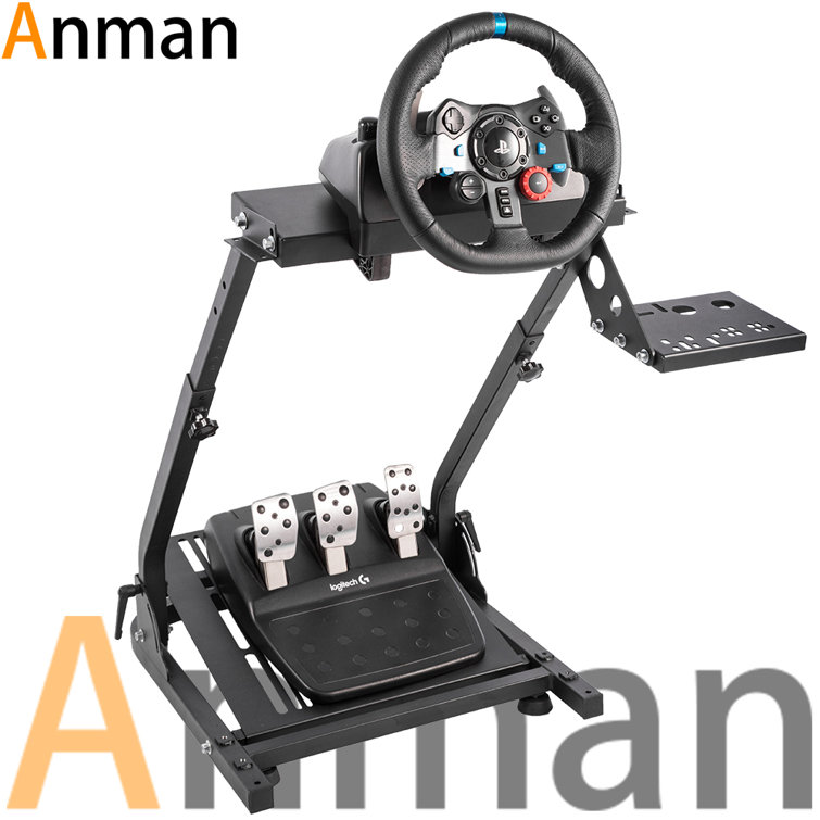 DWDZ Racing Steering Wheel Stand Collapsible&Tilt-Adjustable Racing Stand  for Thrustmaster,Logitech G25,G27,G29,G920(Wheel&Pedals Not Included) 