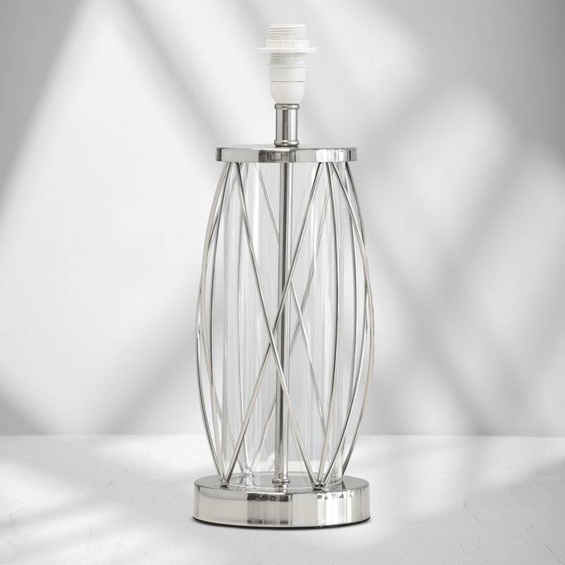 Alexarae 33cm Table Lamp, Silver