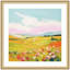 «Colorful Meadow Landscape» par The Creative Bunch Studio, reproduction d'art encadrée