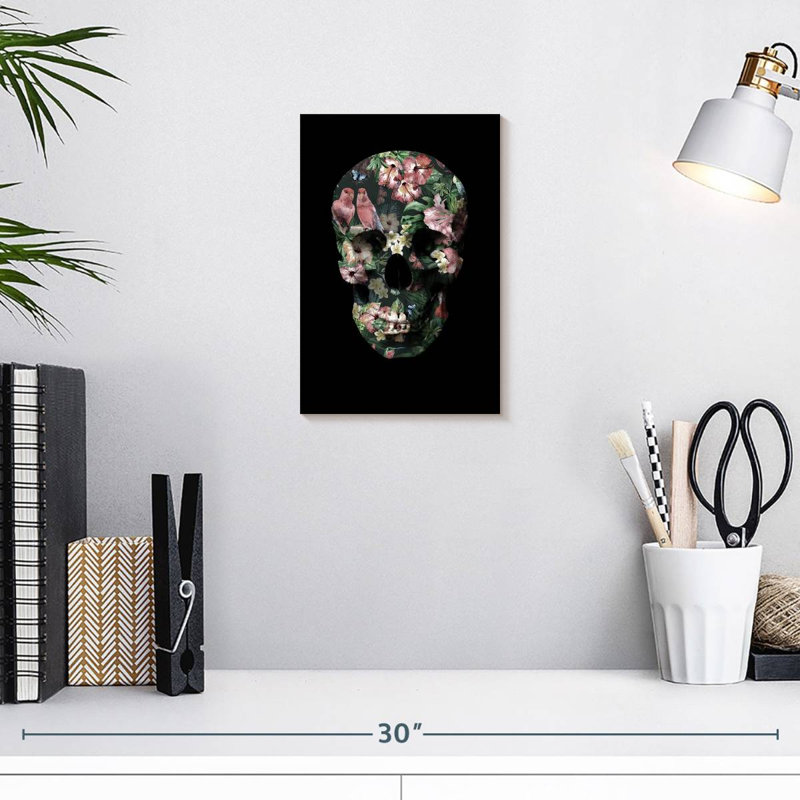 Kerner Tropic Skull, 12" H x 8" W