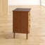 Table de chevet en bois massif à trois tiroirs Bhuneshwar-441925024