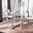 Turner Glass Top Metal Base Dining Table