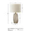Lampe de table en verre Ladaija