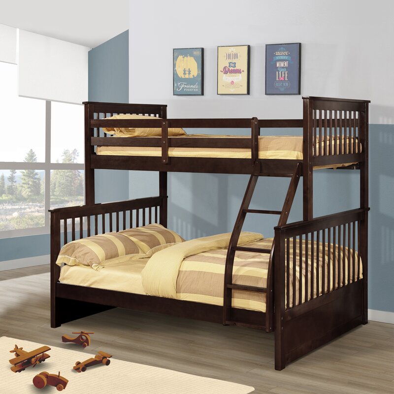 Harriet Bee Sofren Kids Twin Over Full Bunk Bed & Reviews | Wayfair