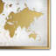 « encadré de la carte du monde », impression sur toile