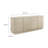Render 70" Faux Travertine Sideboard Cabinet TV Stand In Travertine