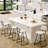 Upholstered Counter Stool With Metal Frame-413272447-413272445