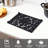 9.6 x 6.3 Inch Cast Iron Trivet Set, Large Metal Trivets for Hot Dishes Pots Pans Decorative Kitchen Trivets, Heat-Resistant Trivet Mats for Quartz Countertops, Table Cooktop (Black, 2 Pack)-861667422