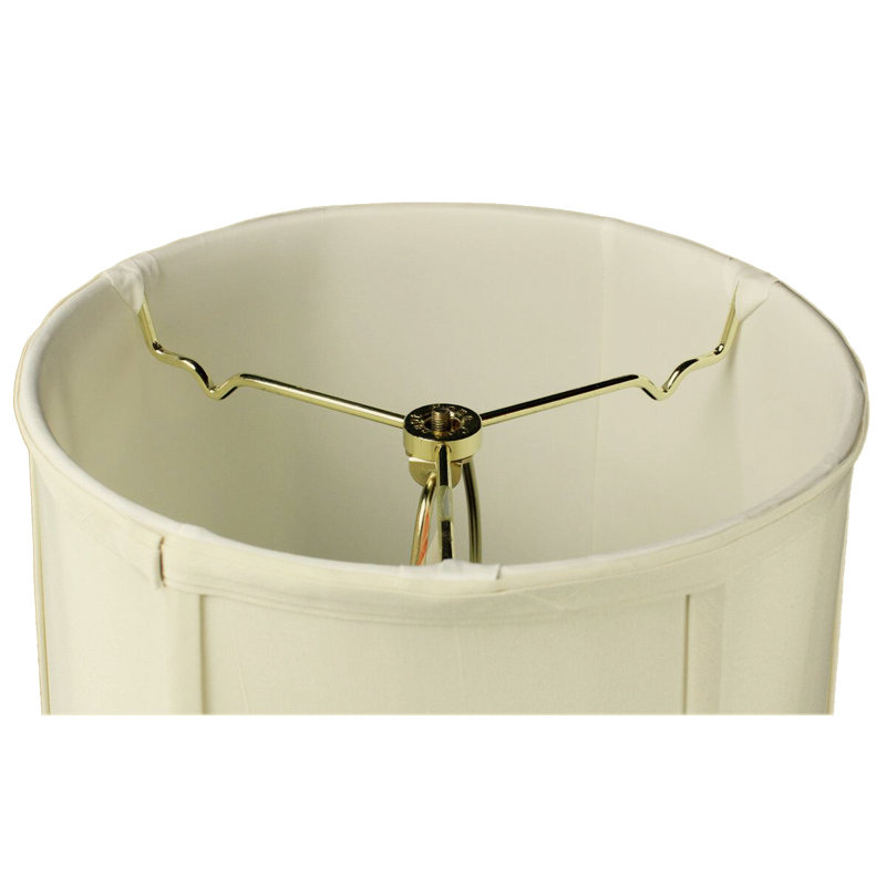 abat-jour tambour en lin H 12 po x l 12 po (vis) en beige