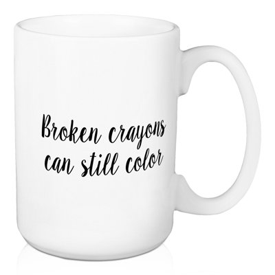 Grande tasse à café cassée still colore Cotten