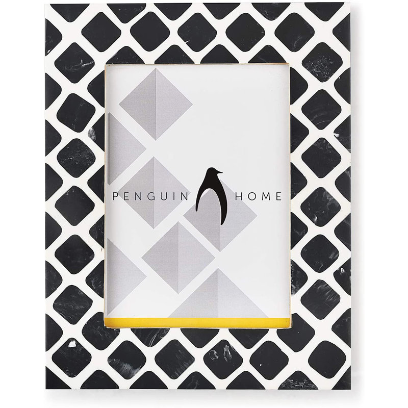 Bevelled Picture Frame, White, 24cm H x 19.3cm W x 24.3cm D