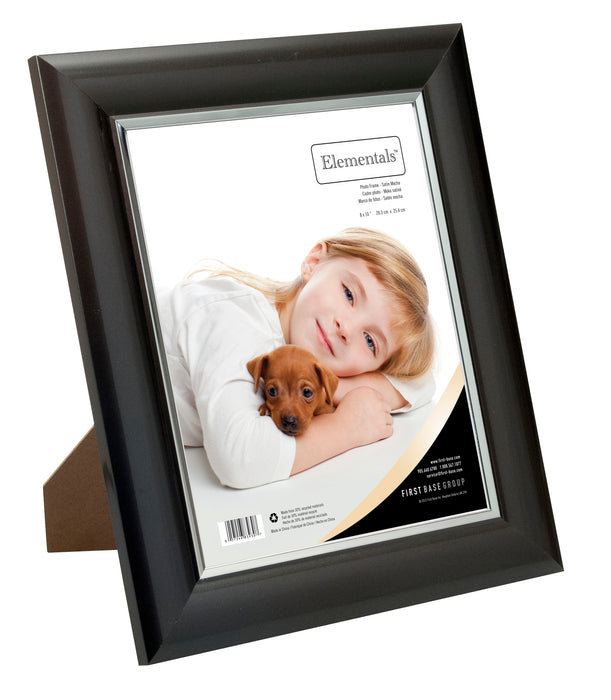 Ensemble de cadres photo en plastique, Satin moka, 8 po x 10 po