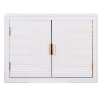 Turbotville Solid Wood 2 - Door Rectangle Accent Cabinet