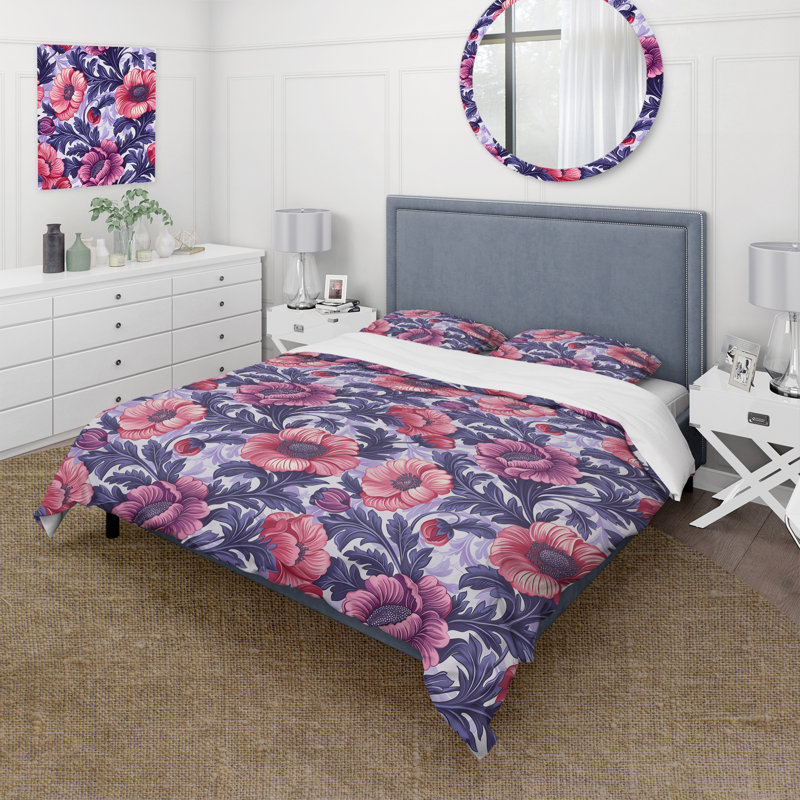 Ensemble de housse de couette Traditional, Housse de couette simple et deux taies décorative