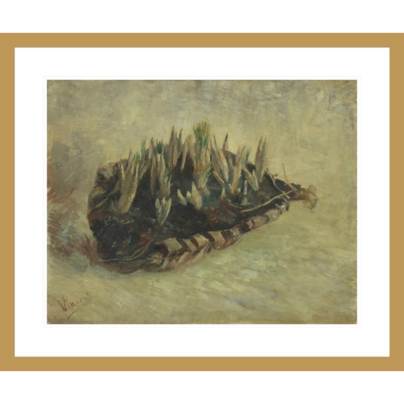 Panier d'ampoules Crocus par Vincent van Gogh, H 23,5 po x l 28,07 po