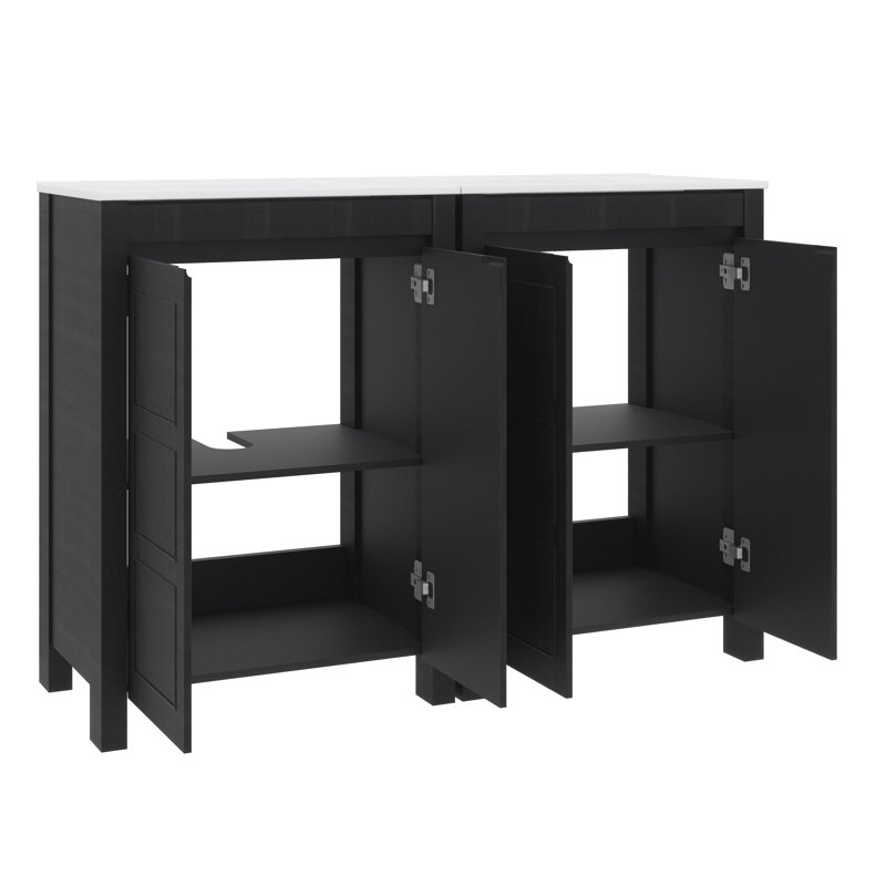 Ensemble de meuble-lavabo 48 po avec lavabos doubles (séparés) 48 po