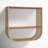 2 Piece Metal Tiered Wall Shelf