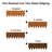 Corten Steel Landscape Edging - 6 Pack Pre-Rusted Heavy Duty Hammer-In Garden Border, No-Dig Design