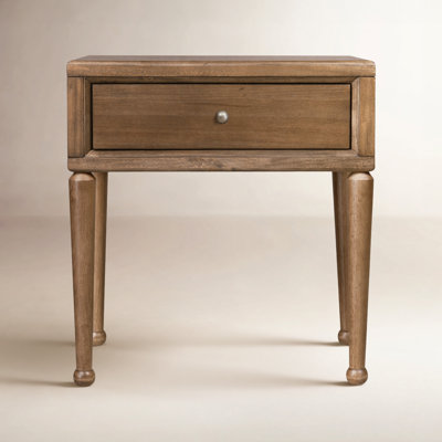 August 1-Drawer Acacia Nightstand