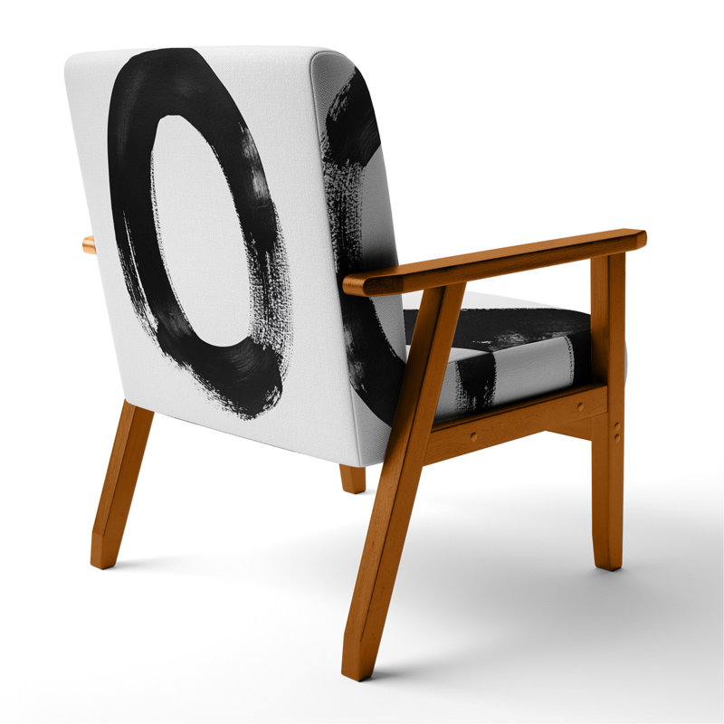 Chaise rembourrée Abstract I, Brown Square Arms