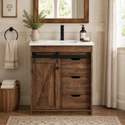 Meuble-lavabo de ferme 30 po avec lavabo Phillips