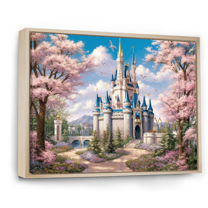«Enchantment Of Castles - Castles», reproduction sur toile encadrée, H 16 po x l 32 po x P 1 po, Cadre naturel flottant