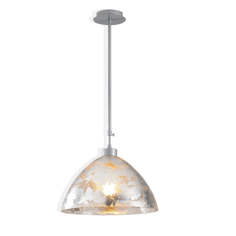 Luminaire suspendu unique en forme de cloche à 1 lumière Crowborough