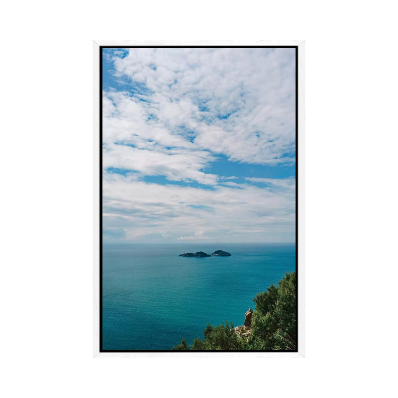 Amalfi Coast IV by Bethany Young - Print on Canvas, 101.6cm H x 66.04cm W x 3.81cm D, White Framed