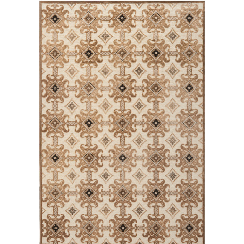 Tapis en viscose Hahnert Martha Stewart, Rectangle 5 pi 1 po x 7 pi 6 po
