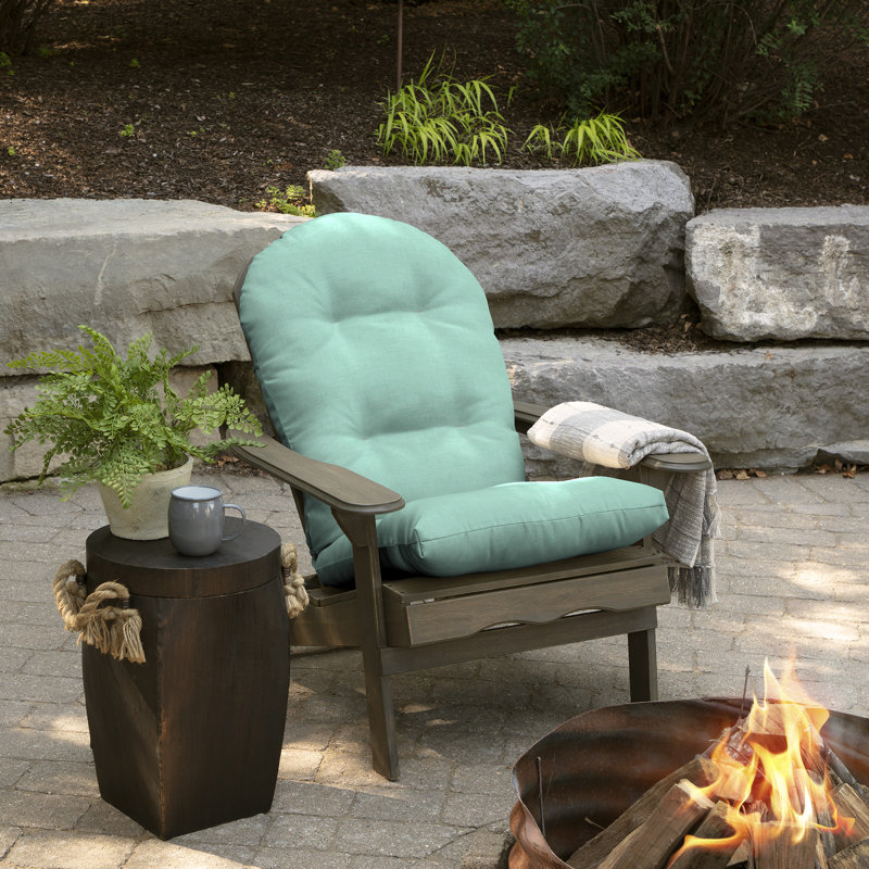 ARDEN Plush Comfort Modern Rocking Chair Cushion, 20 x 18, Aqua