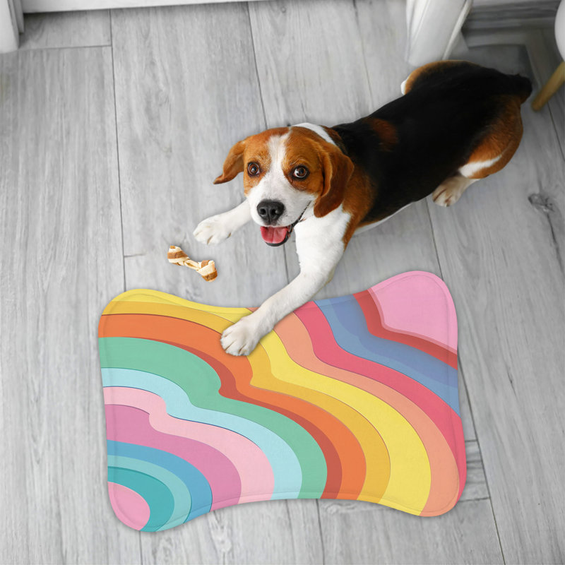 Tapis psychédélique Wave Art - 1 pièce