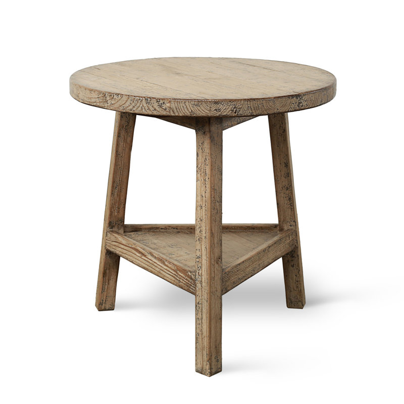 25.5 in. Solid Wood Console Table, Natural Wood