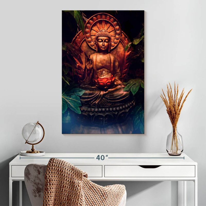 Statue de Bouddha Adella, H 30 po x l 20 po