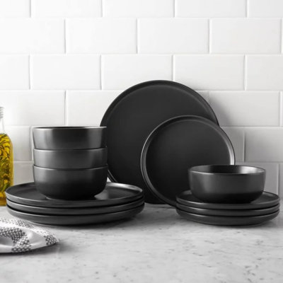 Gibson Fairhope 12 Piece Melamine Dinnerware Set