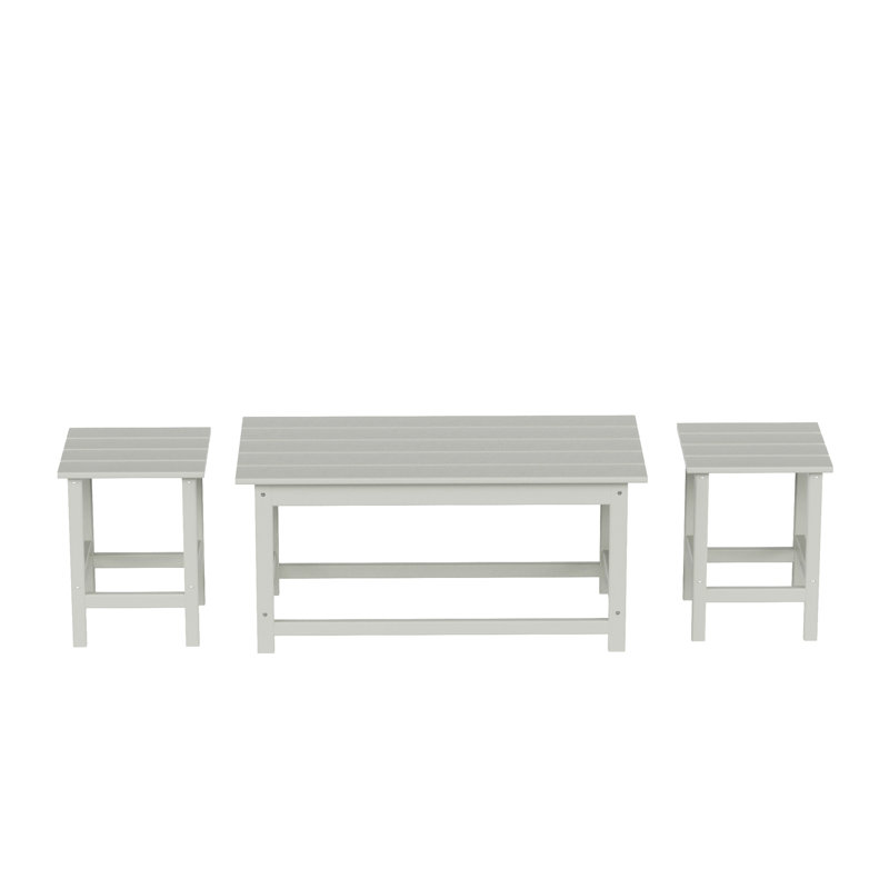 Table d'appoint et table basse Alger, Gris clair