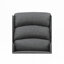 Chaise berçante en tissu gris