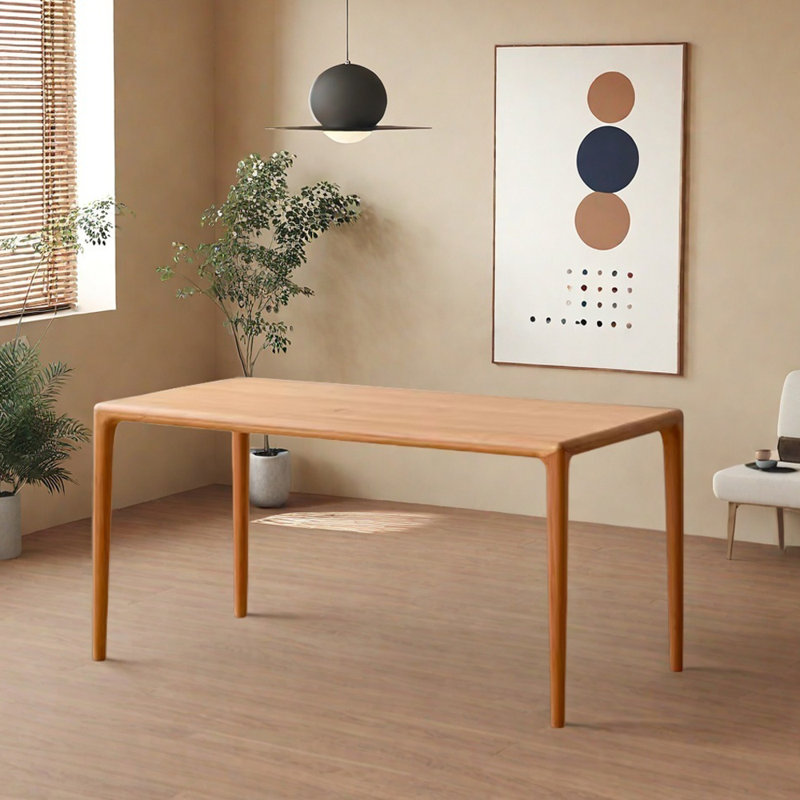 Table en bois de cerisier brun moderne et minimaliste, H 29,52 po x L 78,74 po x l 35,43 po