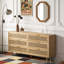 6-Drawers Rattan Storage Cabinet Rattan Drawer
