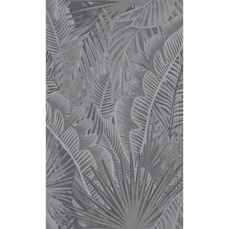 Papier peint abstrait, Kiskaara gris foncé