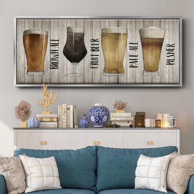 Beer Chart I- Framed Canvas