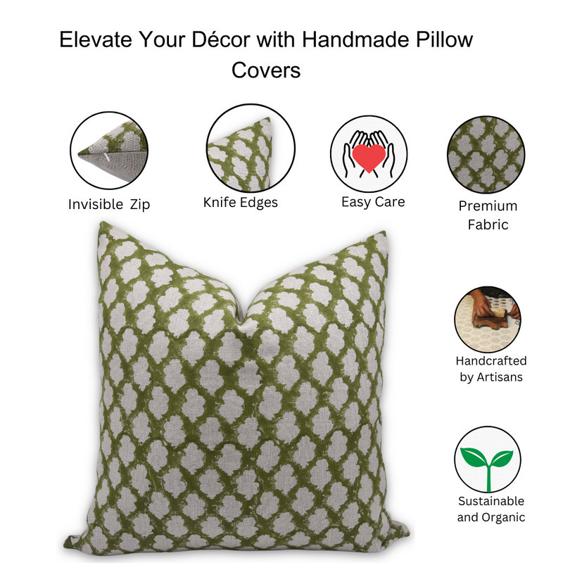 Linen Pillow Cover, Square, 22" x 22"