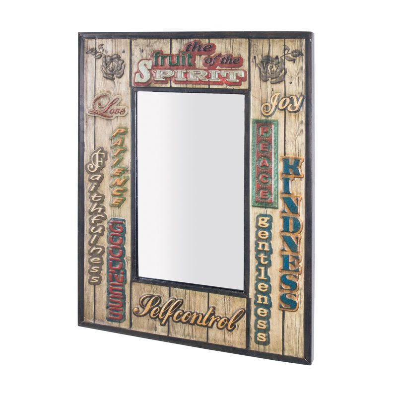 Farina Metal Flat Wall Mirror