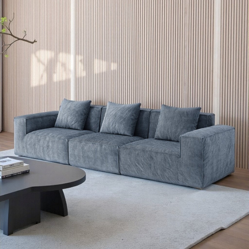 Canapé convertible 118 po Cloud, Gris
