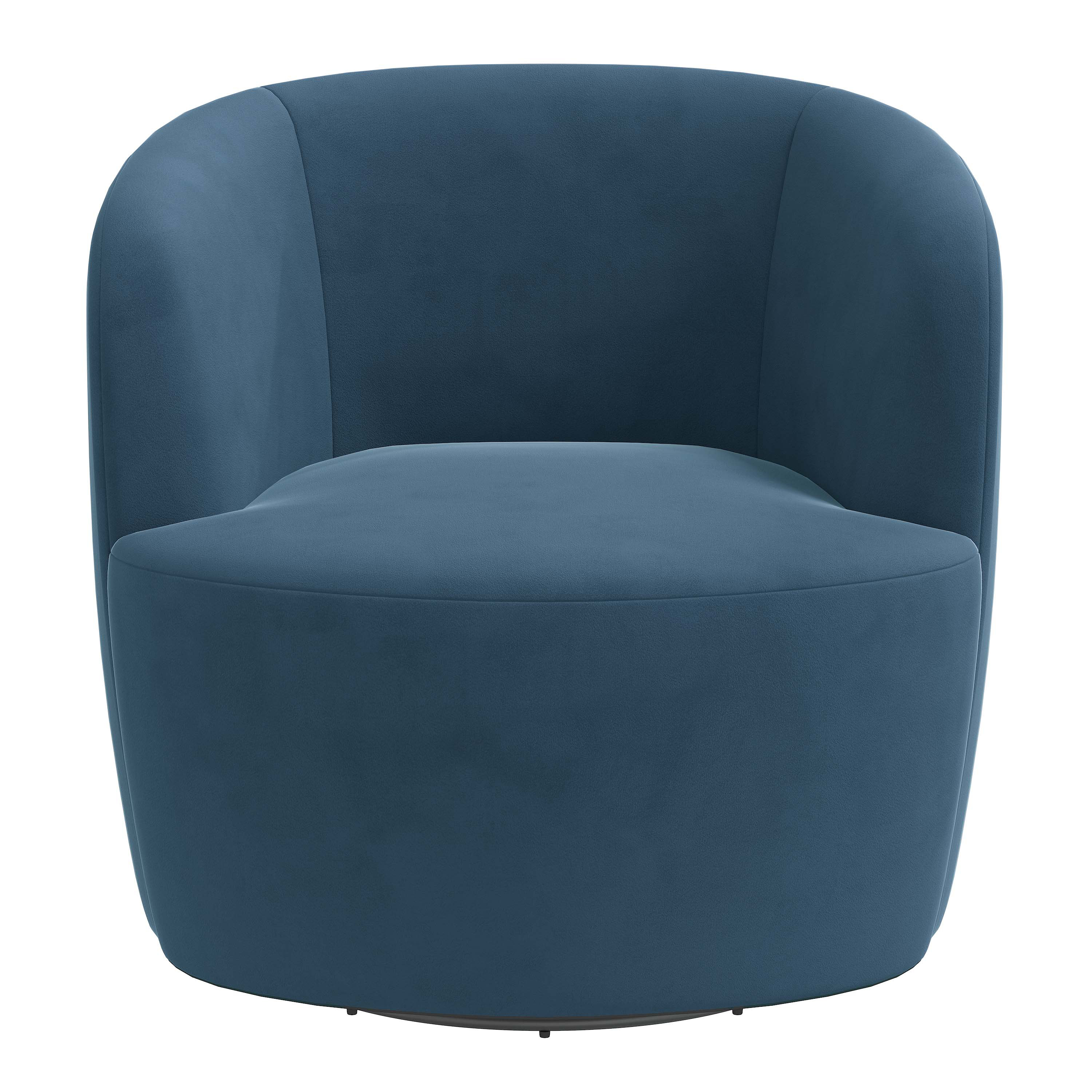 Joss & Main Mina Upholstered Swivel Barrel Chair & Reviews | Wayfair
