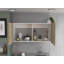 Armoire murale Napoles, deux tablettes, double porte - chêne blanc / clair, armoire-1635043898