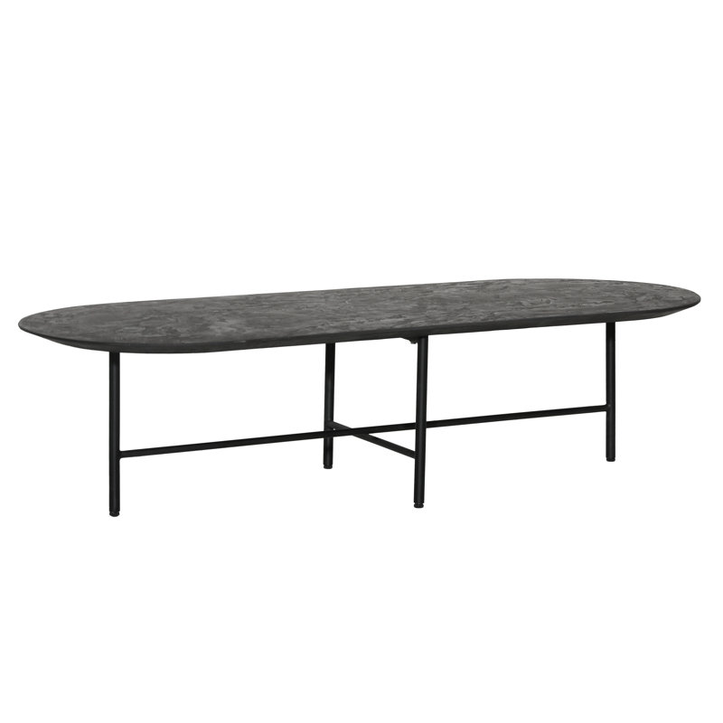 Leigh Micro Cement Coffee Table, Black