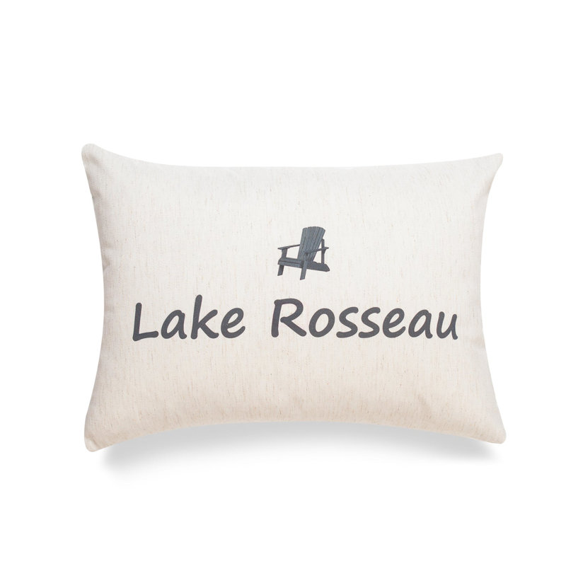 Oreiller avec insert en polyester Lake Rosseau