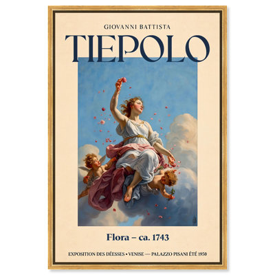 «Goddess of Flowers in Flight», affiches sur toile par Art Remedy