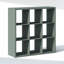 Rangement et organisation de garde-robe, Organisateur de placard à 9 cubes, Rangement de placard à étagères ouvertes, Cadre extra épais pour armoire, chambre à coucher, salon, Vert sauge-122253286