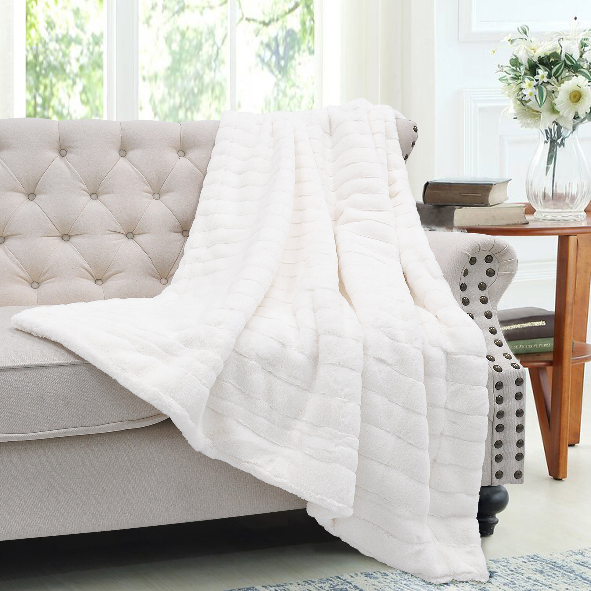 Big Blanket Co. Classic Knitted Oversized Throw Blanket